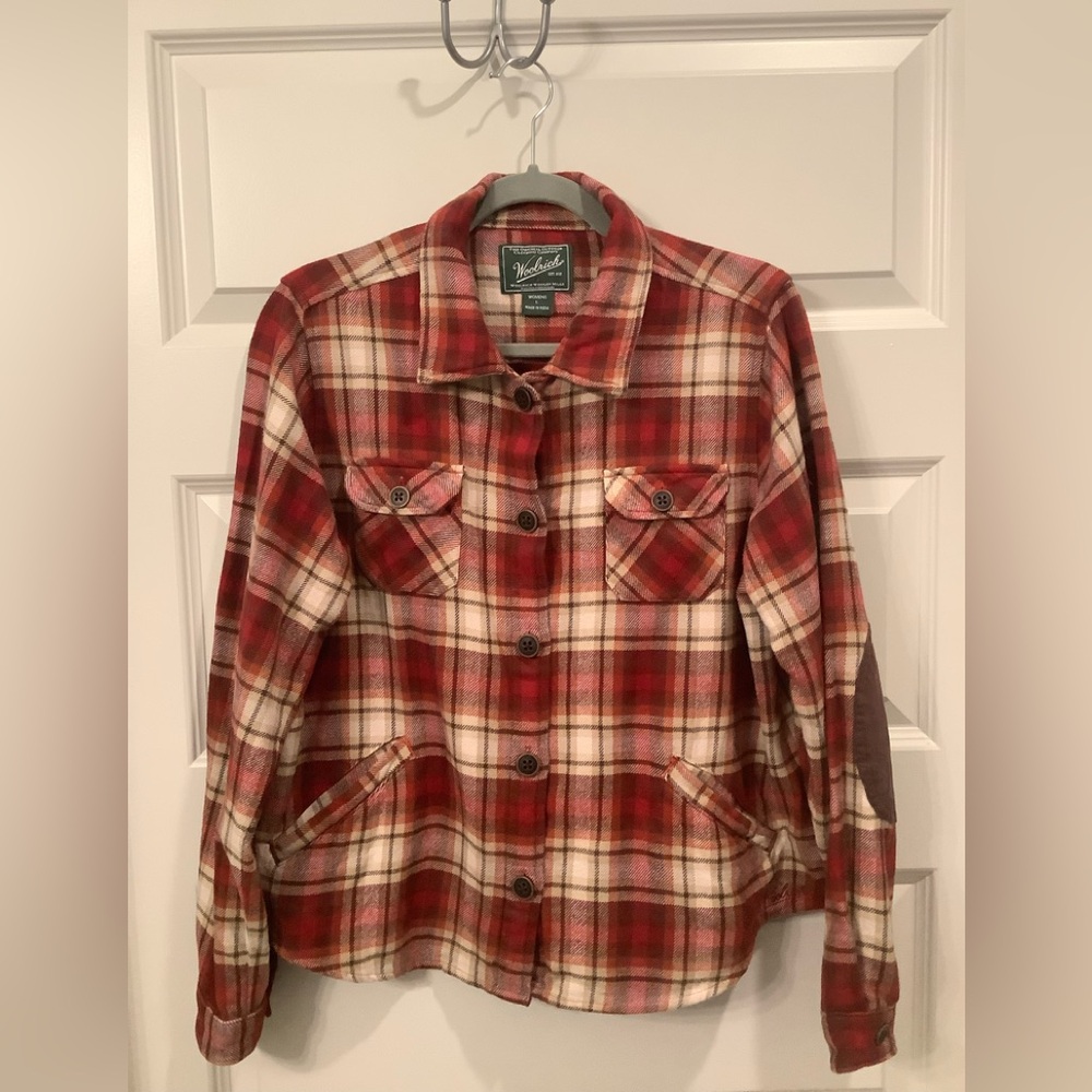 Woolrich Plaid Flannel Overshirt Jacket Size Large